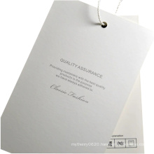 Factory Custom Natural Paper Clothing Hangtags with Swing